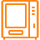 orange vending machine icon